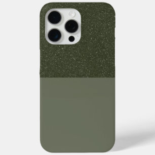 Custom Textured Moss Split iPhone 15 Pro Max Case