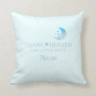 Custom Thank Heaven for Little Boys Pillow