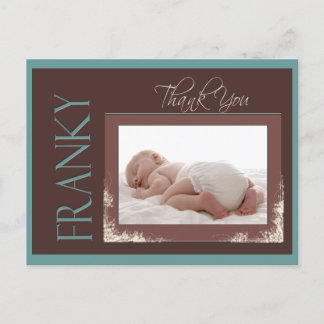 Custom Thank you Baby card for Franky