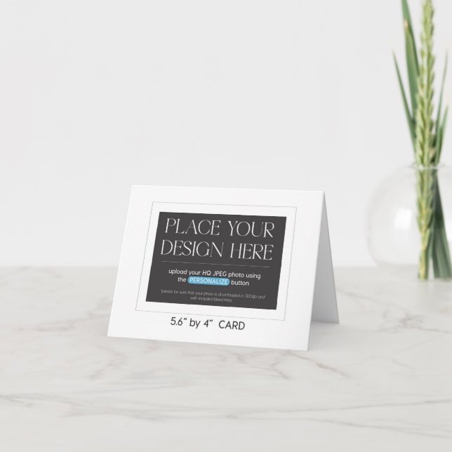 Custom Thank You Card - 5.6 x 4  inches (Front)