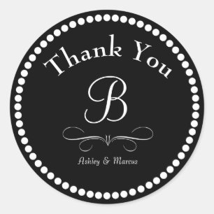 Custom Thank You Classic Round Sticker