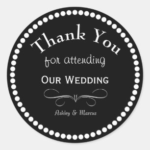 Custom Thank You Classic Round Sticker