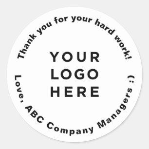 Custom Thank You Employee Appreciation Day Gifts Classic Round Sticker