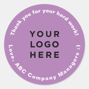 Custom Thank You Employee Appreciation Day Gifts Classic Round Sticker