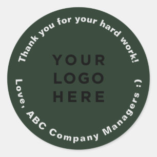 Custom Thank You Employee Appreciation Day Gifts Classic Round Sticker