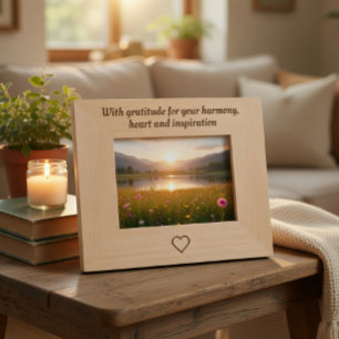 Custom Thank you Etched Wooden Photo Frame