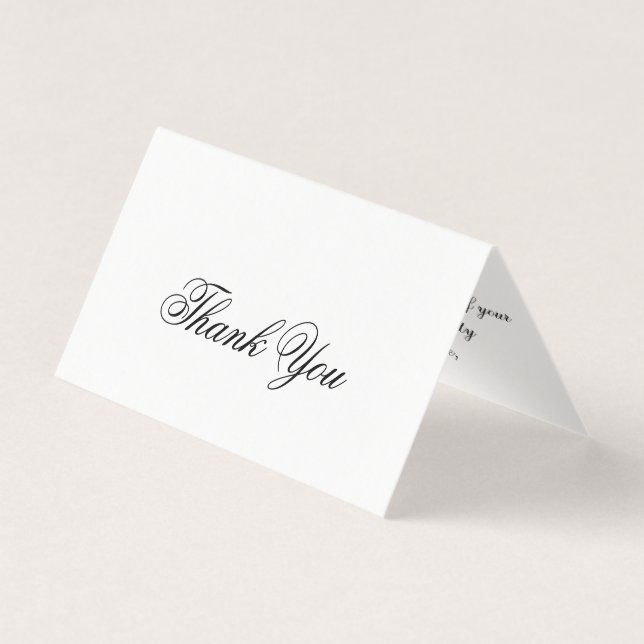 Custom Thank You Fold Card (Front)