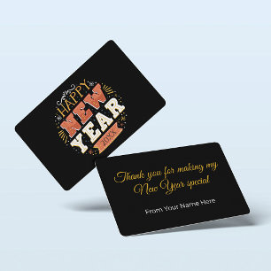 Custom Thank You for Making My New Year Special Card