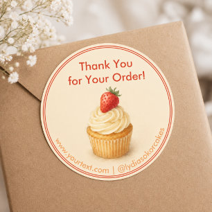 Custom “Thank You for Your Order” Bakery Stickers