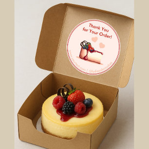 Custom “Thank You for Your Order” Bakery Stickers