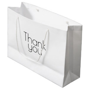 Custom Thank You Large Gift Bag Personalized Style