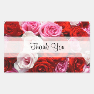 Custom "Thank You" Roses Sticker
