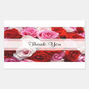 Custom "Thank You" Roses Sticker
