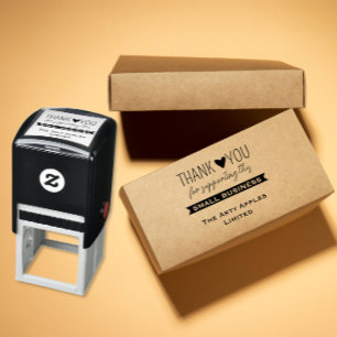 Custom Thank You Small Business shipping  Self-inking Stamp