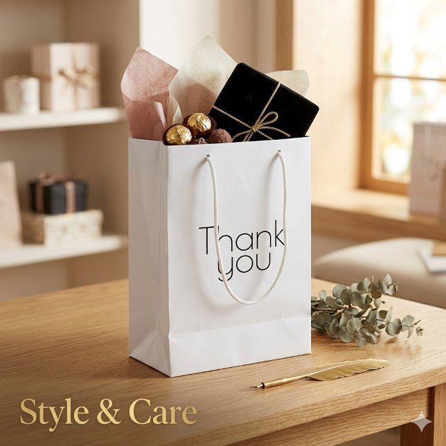 Custom Thank You Small Gift Bag Personalized Style (Custom Thank You Small Gift Bag Personalized Style)