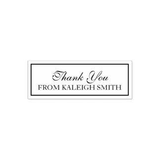 Custom Thank You with Your Name Self-inking Stamp