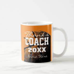 Custom Thanks Basketball coach coffee mug