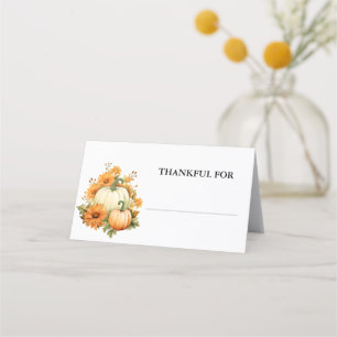 Custom Thanksgiving Place Card Seating Arrangement