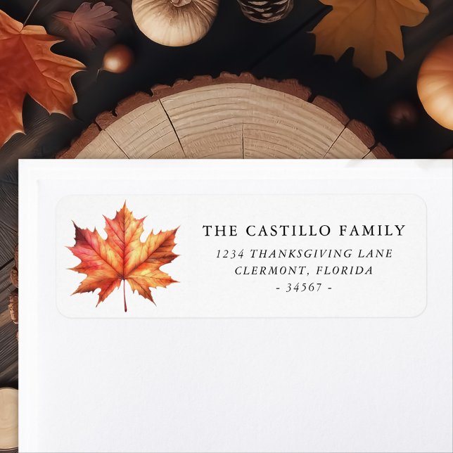 Custom Thanksgiving Watercolor Maple Leaf (Creator Uploaded)