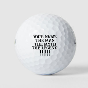 Custom The man the myth the legend golf balls