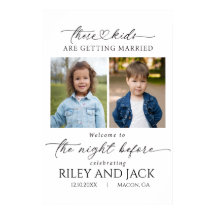 Custom The Night Before Wedding Photo Sign