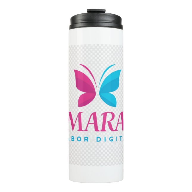Custom Thermal Mug | Mara with Digital Flavor (Front)