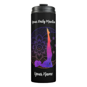 Custom Thermal Tumbler with Name & Mantra