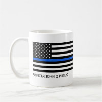 Custom Thin Blue Line American Flag