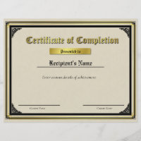 Custom Thin Blue Line Flag Certificate