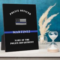 Custom Thin Blue Line Police Officer Appreciation