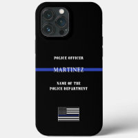 Custom Thin Blue Line Police Officer US Flag