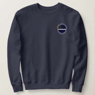 Custom Thin White Line USA Flag EMS EMT Sweatshirt