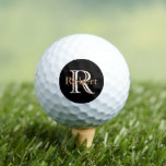 Custom Three Layered Monogram with First Name Golf Balls<br><div class="desc">UNIQUE LAYERING OF THE MONOGRAM -- look closely and you will see three colours, which gives it the feeling of depth. Personalized additionaly with the first name. Special idea for a gift or you might just enjoy for yourself! If you have any design questions or a special request, please send...</div>