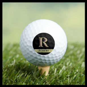 Custom Three-Layered Monogram with First Name  Golf Balls