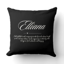 Custom Throw Pillow – Personalized with Guest Name
