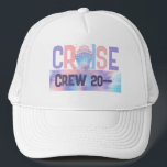 Custom Tie Dye Pink and Purple Personalized Trucker Hat<br><div class="desc">Set sail in style with our Custom Tie Dye Pink and Purple Personalized Trucker Hat! Whether you're gearing up for a Caribbean cruise, planning a girls' trip, or celebrating a bachelorette bash on the high seas, this trendy hat adds a splash of fun to any group gathering. Featuring a vibrant...</div>
