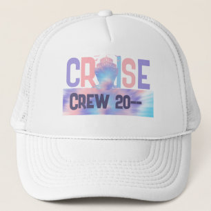 Custom Tie Dye Pink and Purple Personalized Trucker Hat