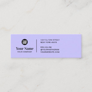 Custom tiny business logo simple modern minimalist mini business card