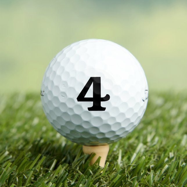 Custom Titleist Golf Balls - Personalized Number 4 (Insitu Tee)