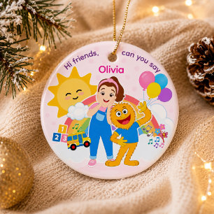 Custom Toddler Birthday Party Favour Keepsake Ceramic Ornament