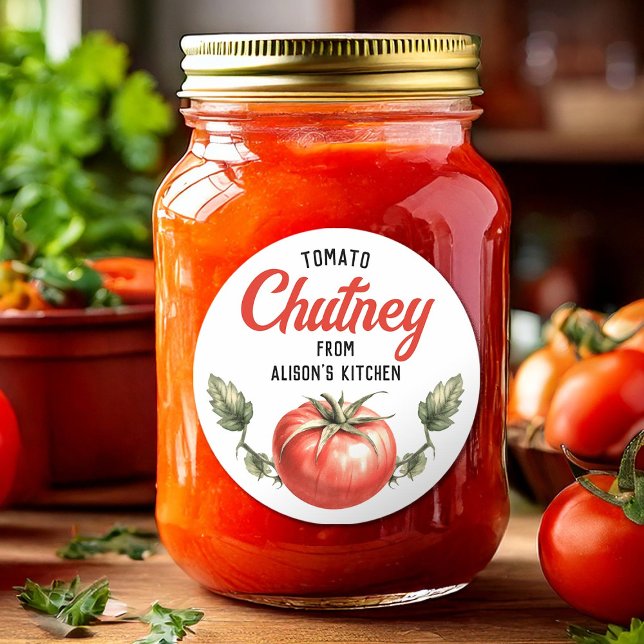 Custom Tomato Chutney Canning label (Creator Uploaded)