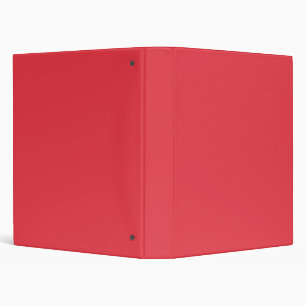 Custom Tomato Red 3-Ring Binder – Customizable