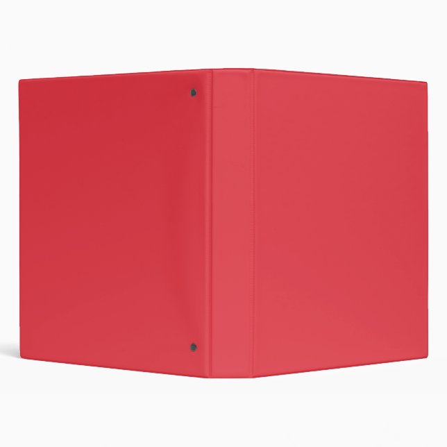 Custom Tomato Red 3-Ring Binder – Customizable (Background)