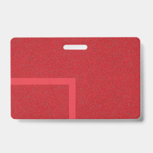 Custom Tomato Red Badge with Bold Texture