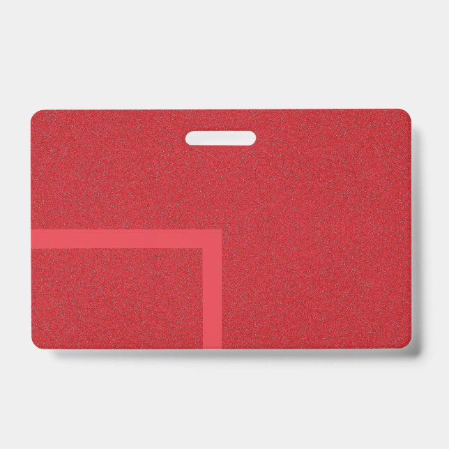 Custom Tomato Red Badge with Bold Texture (Front)