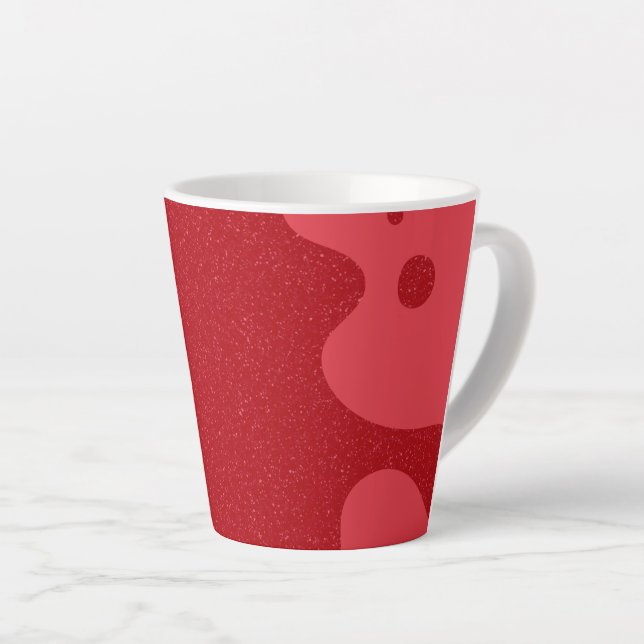 Custom Tomato Red Blob Mug – Editable Design (Right Angle)