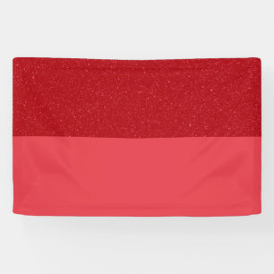 Custom Tomato Red Dual-Tone Noise Banner