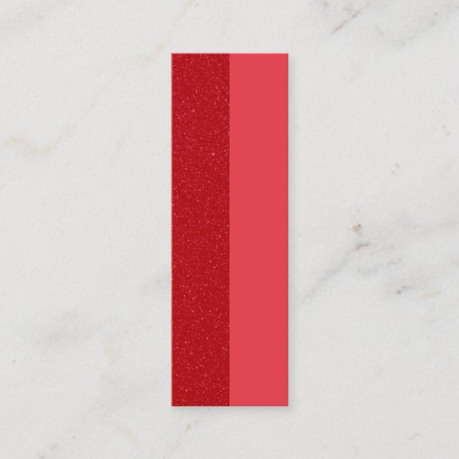 Custom Tomato Red Duo Texture Calling Card (Front)
