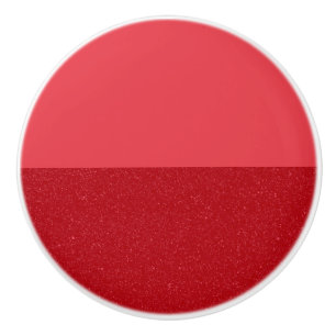 Custom Tomato Red Horizon Cabinet Knob