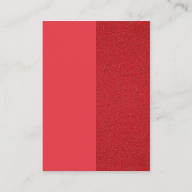 Custom Tomato Red Noise Calling Cards (Front)